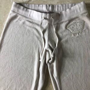 JUICY COUTURE SWEAT/TRACK PANTS IVORY SIZE SMALL